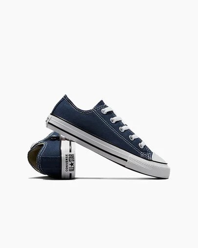 Navy Converse Chuck Taylor All Star Classic Kids' Sneakers Canada | C-71532099