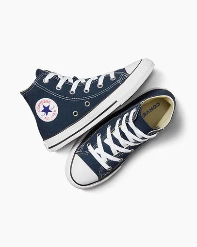 Navy Converse Chuck Taylor All Star Classic Kids' Sneakers Canada | C-39126709