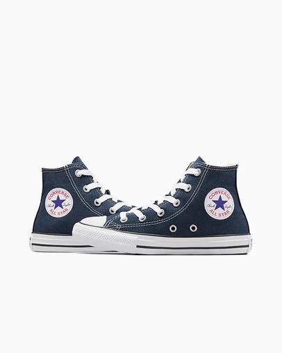 Navy Converse Chuck Taylor All Star Classic Kids' Sneakers Canada | C-39126709