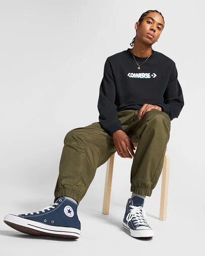 Navy Converse Chuck Taylor All Star Men Canvas Shoes Canada | C-12703899