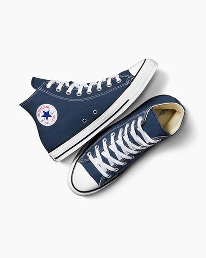 Navy Converse Chuck Taylor All Star Men Canvas Shoes Canada | C-12703899