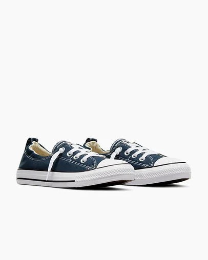 Navy Converse Chuck Taylor All Star Shoreline Women Slip On Shoes Canada | C-16320789