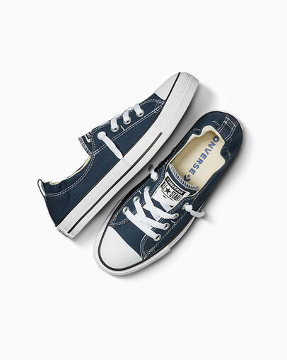 Navy Converse Chuck Taylor All Star Shoreline Women Slip On Shoes Canada | C-16320789