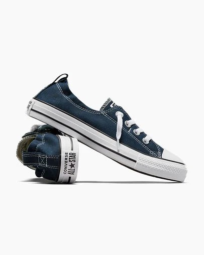 Navy Converse Chuck Taylor All Star Shoreline Women Slip On Shoes Canada | C-16320789