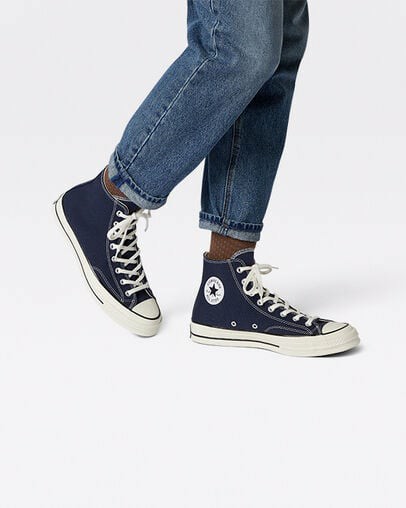 Navy / Black Converse Chuck 70 Men Canvas Shoes Canada | C-54273919