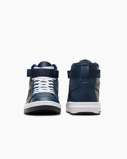 Navy / Black / White Converse Pro Blaze V2 Leather Women Basketball Shoes Canada | C-28374659