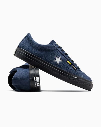 Navy / Black / Yellow Converse Converse x IRAK NYC One Star Pro Women Skate Shoes Canada | C-60534919