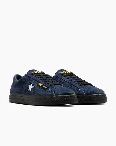 Navy / Black / Yellow Converse Converse x IRAK NYC One Star Pro Men Skate Shoes Canada | C-63049279