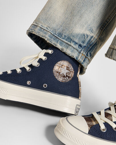 Navy / Grey Converse Chuck 70 Women Canvas Shoes Canada | C-14025389