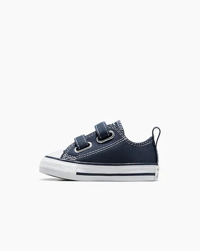 Navy / White Converse Chuck Taylor All Star 2V Kids' Canvas Shoes Canada | C-35069479