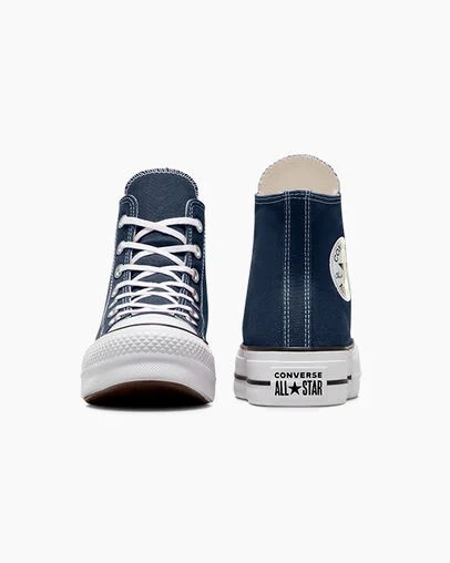 Navy / White / Black Converse Chuck Taylor All Star Lift Platform Women Canvas Shoes Canada | C-68231599