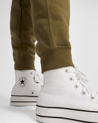 Olive Converse Go-To Embroidered Star Chevron Standard-Fit Men Sweatpants Canada | C-36140989