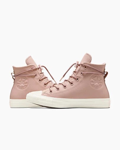 Pink Converse Chuck Taylor All Star Weatherized Leather Men Sneakers Canada | C-18793469
