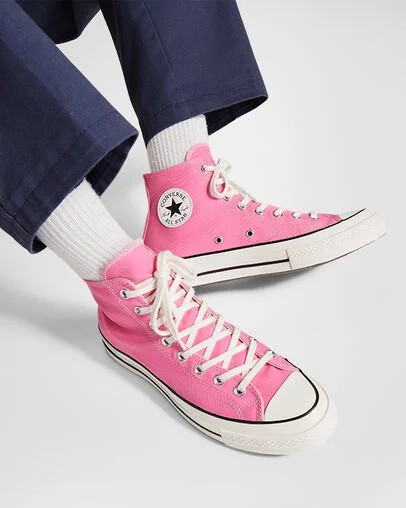 Pink / Black Converse Chuck 70 Men Canvas Shoes Canada | C-98402769