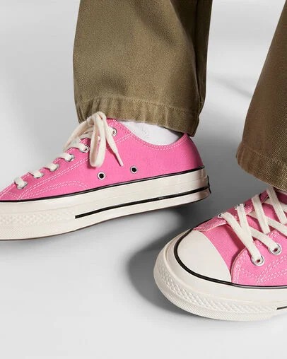 Pink / Black Converse Chuck 70 Men Canvas Shoes Canada | C-21347599