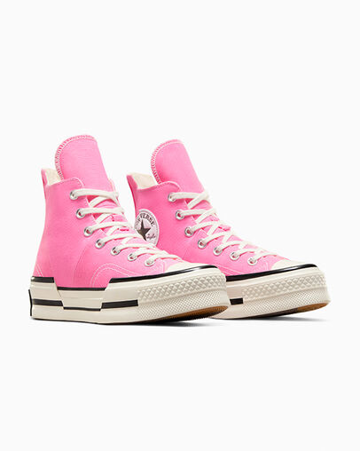 Pink / Black Converse Chuck 70 Plus Women Sneakers Canada | C-12389549
