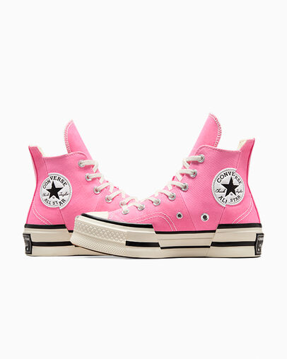 Pink / Black Converse Chuck 70 Plus Women Sneakers Canada | C-12389549