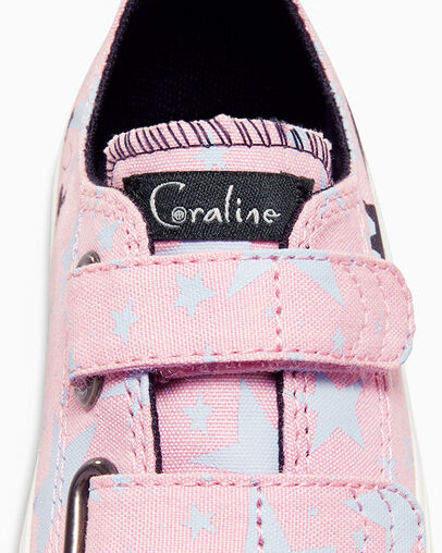 Pink / Black Converse Converse x Coraline Chuck Taylor All Star Kids' Sneakers Canada | C-50648919