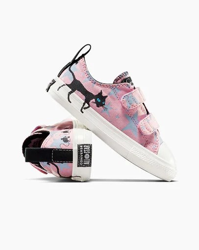 Pink / Black Converse Converse x Coraline Chuck Taylor All Star Kids' Sneakers Canada | C-50648919