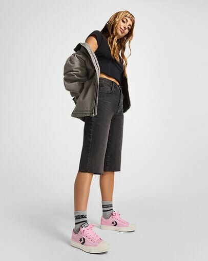 Pink / Grey Converse Star Player 76 Women Sneakers Canada | C-20489679