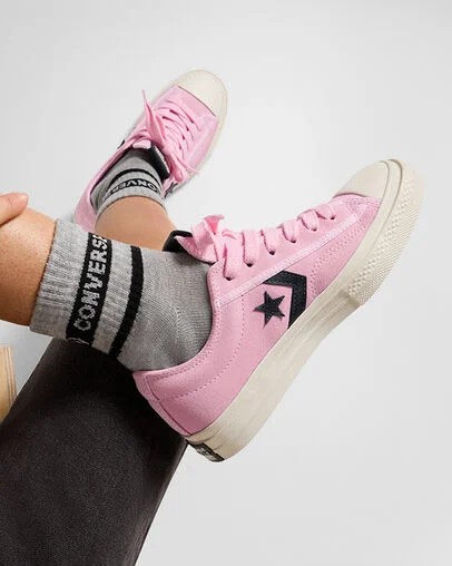 Pink / Grey Converse Star Player 76 Women Sneakers Canada | C-10836479