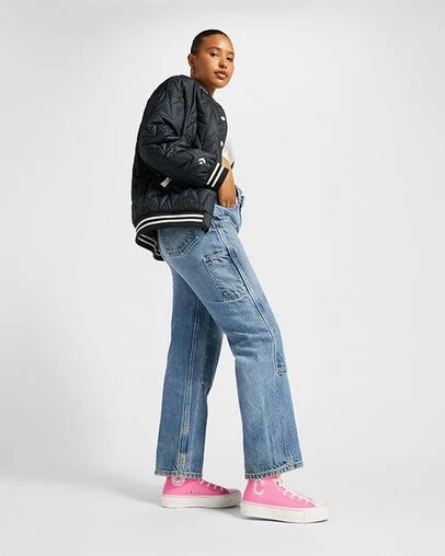 Pink / Pink Converse Chuck Taylor All Star Lift Women Platform Shoes Canada | C-89206759