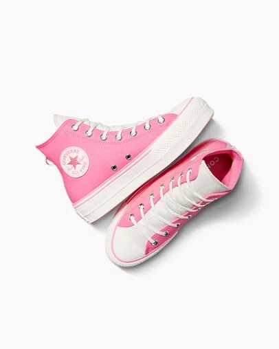 Pink / Pink Converse Chuck Taylor All Star Lift Women Platform Shoes Canada | C-89206759