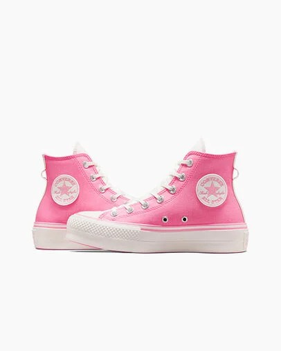 Pink / Pink Converse Chuck Taylor All Star Lift Women Platform Shoes Canada | C-89206759