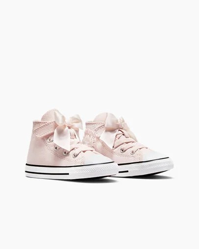 Pink / White Converse Chuck Taylor All Star Ruffles & Bows Easy-On Kids' Sneakers Canada | C-78152039