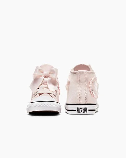 Pink / White Converse Chuck Taylor All Star Ruffles & Bows Easy-On Kids' Sneakers Canada | C-78152039