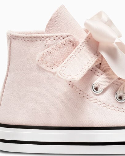 Pink / White Converse Chuck Taylor All Star Ruffles & Bows Easy-On Kids' Sneakers Canada | C-78152039