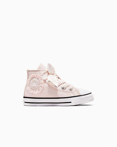 Pink / White Converse Chuck Taylor All Star Ruffles & Bows Easy-On Kids\' Sneakers Canada | C-78152039