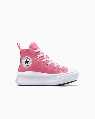 Pink / White / Black Converse Chuck Taylor All Star Move Color Pop Kids\' Platform Shoes Canada | C-98047239