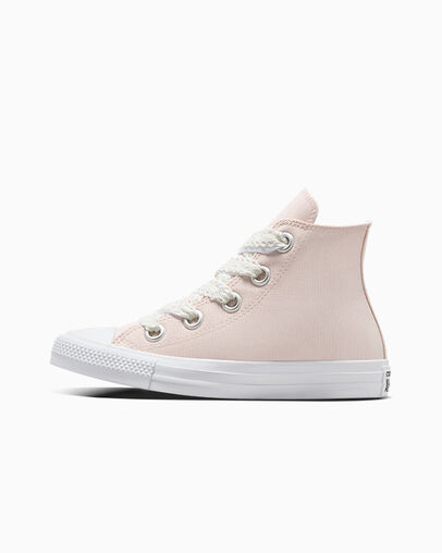 Pink / White / Black Converse Chuck Taylor All Star Crochet Laces Women Sneakers Canada | C-53786099