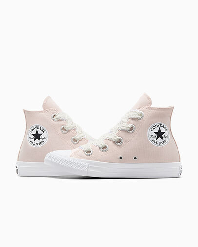 Pink / White / Black Converse Chuck Taylor All Star Crochet Laces Women Sneakers Canada | C-53786099