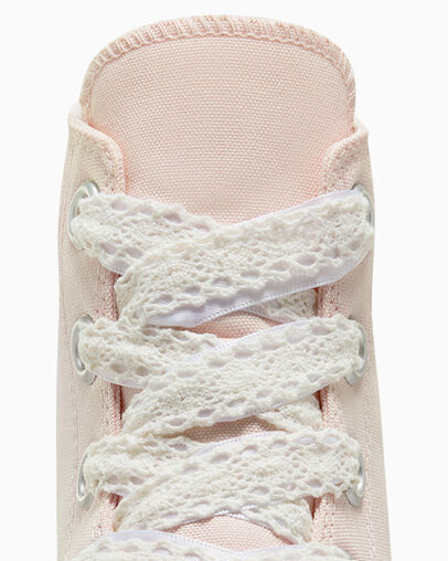 Pink / White / Black Converse Chuck Taylor All Star Crochet Laces Women Sneakers Canada | C-53786099