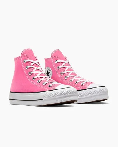 Pink / White / Black Converse Chuck Taylor All Star Lift Platform Women Canvas Shoes Canada | C-42096159