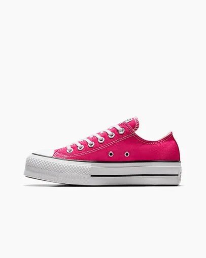 Pink / White / Black Converse Chuck Taylor All Star Lift Platform Women Canvas Shoes Canada | C-02783569