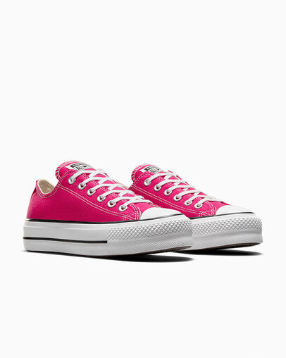 Pink / White / Black Converse Chuck Taylor All Star Lift Platform Women Canvas Shoes Canada | C-02783569