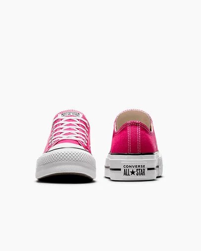 Pink / White / Black Converse Chuck Taylor All Star Lift Platform Women Canvas Shoes Canada | C-02783569