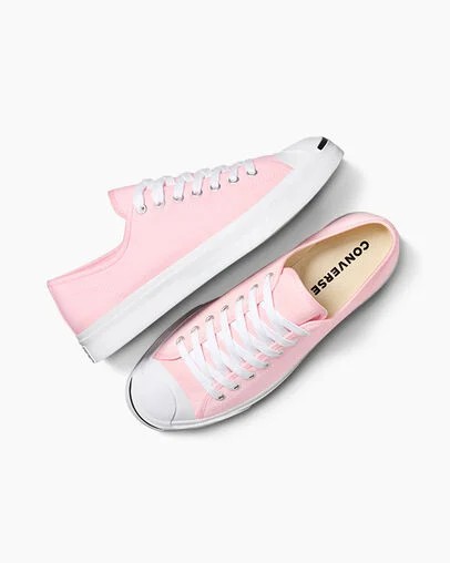 Pink / White / Black Converse Jack Purcell Women Tennis Shoes Canada | C-84175329