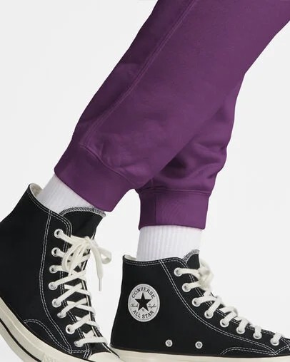 Purple Converse Go-To Embroidered Star Chevron Standard-Fit Men Sweatpants Canada | C-54683099