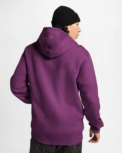 Purple Converse Go-To Embroidered Star Chevron Standard-Fit Fleece Men Hoodie Canada | C-45867039