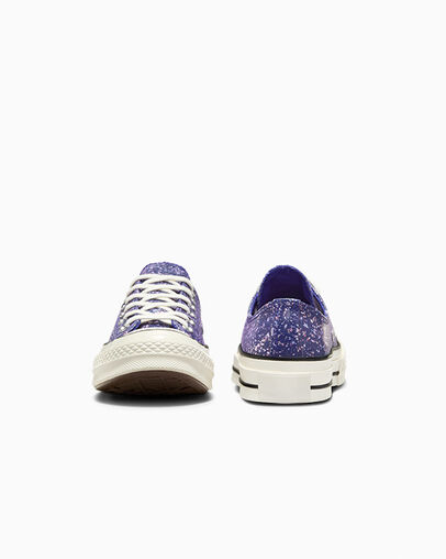 Purple / Black Converse Chuck 70 Glitter Women Sneakers Canada | C-07395619