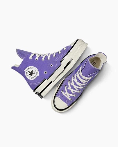 Purple / Black Converse Chuck 70 Plus Women Sneakers Canada | C-06953729