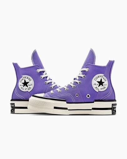 Purple / Black Converse Chuck 70 Plus Women Sneakers Canada | C-06953729