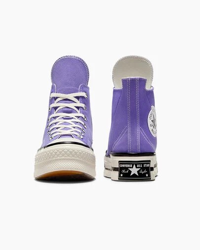 Purple / Black Converse Chuck 70 Plus Women Sneakers Canada | C-06953729