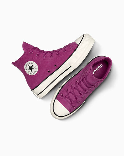 Purple / Black Converse Chuck Taylor All Star Lift Women Platform Shoes Canada | C-10342979