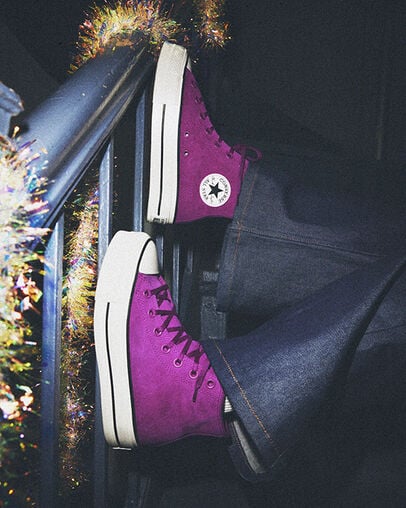 Purple / Black Converse Chuck Taylor All Star Lift Women Platform Shoes Canada | C-86974039