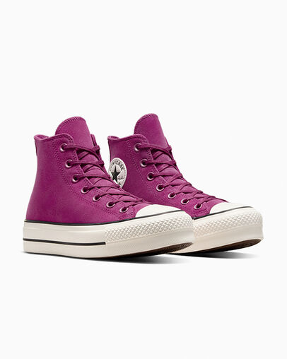 Purple / Black Converse Chuck Taylor All Star Lift Women Platform Shoes Canada | C-86974039